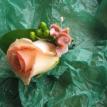 peach boutonniere