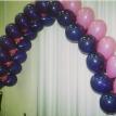 Fishbone balloon arch
