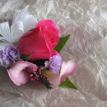 Hot pink rose corsage