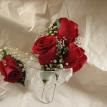 red rose corsage