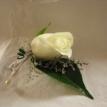 white rose bountonniere