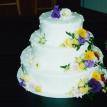 Pastel floral wedding cake