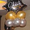 New Years balloon centerpiece