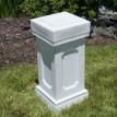 Square White Columns