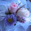 Pink rose corsage