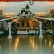 Dance Floor Balloon Columns and Tulle